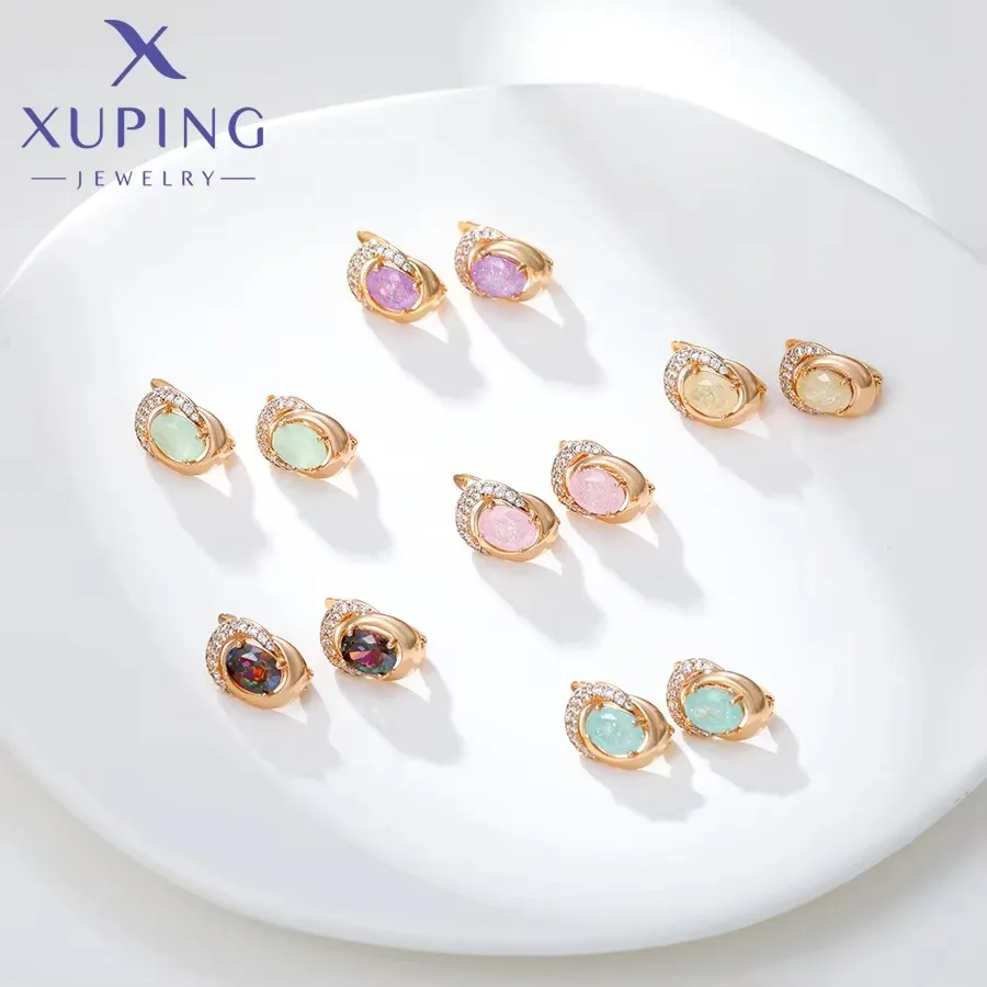 Xuping Jewelry Trendy Promotion Mixed Pulsera Bracelets Earring Group Copper Alloy Gold Color Plated Charm Bracelets for Women