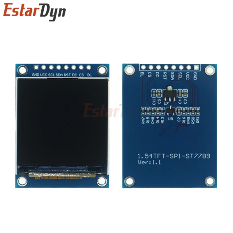 Imagem -04 - Módulo de Exibição Tft Colorido para Arduino hd Ips Lcd Tela Led 240x240 Spi Interface St7789 154