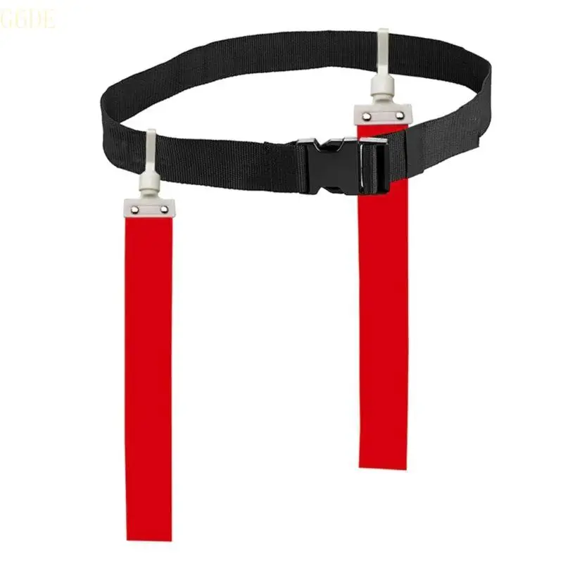 G6DE Soccer Waist Flags Belt Outdoor Multiuse Football Belt Soccer Flags Belt