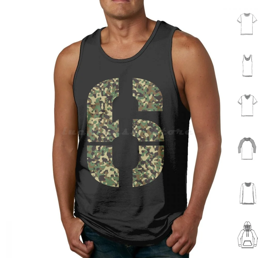 Dialed In For #6 Camo Tank Tops Vest Sleeveless Tom Brady Onto 6 Dialed In Patriots Tb12 51 Li Gronk Edelman Belichick Kraft