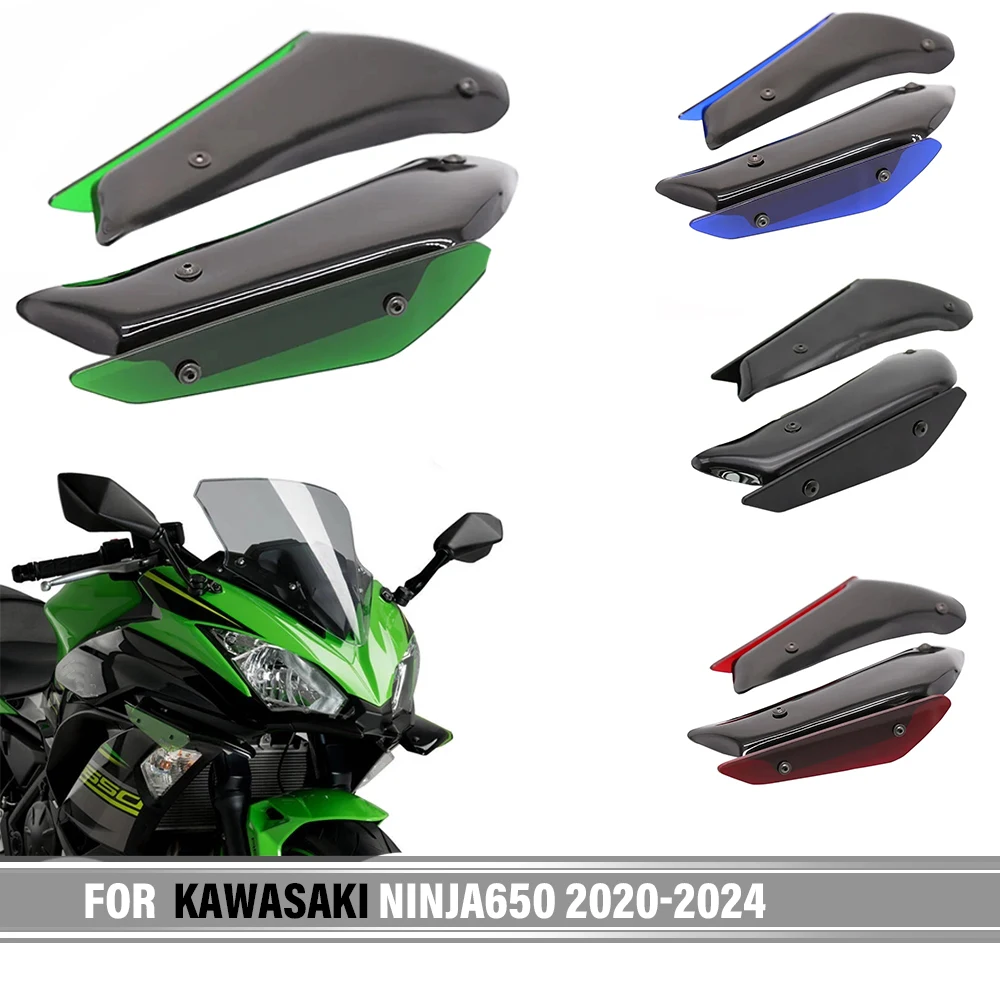 For KAWASAKI NINJA 650 Ninja 650 2020 2022 2023 2024 Motorcycle Fairing Part Aerodynamic Wing Kit Fixed Winglet Fairing Wing