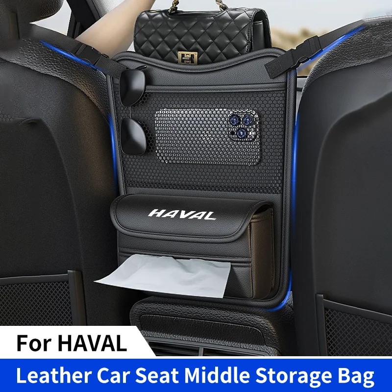 

Car Seat Middle Hanger Storage Bag for Haval Jolion 2024 H1 H2 H6 H9 H7 F7X F7 H2S M6 Hanging Organizer Handbag Holder Cup Bag