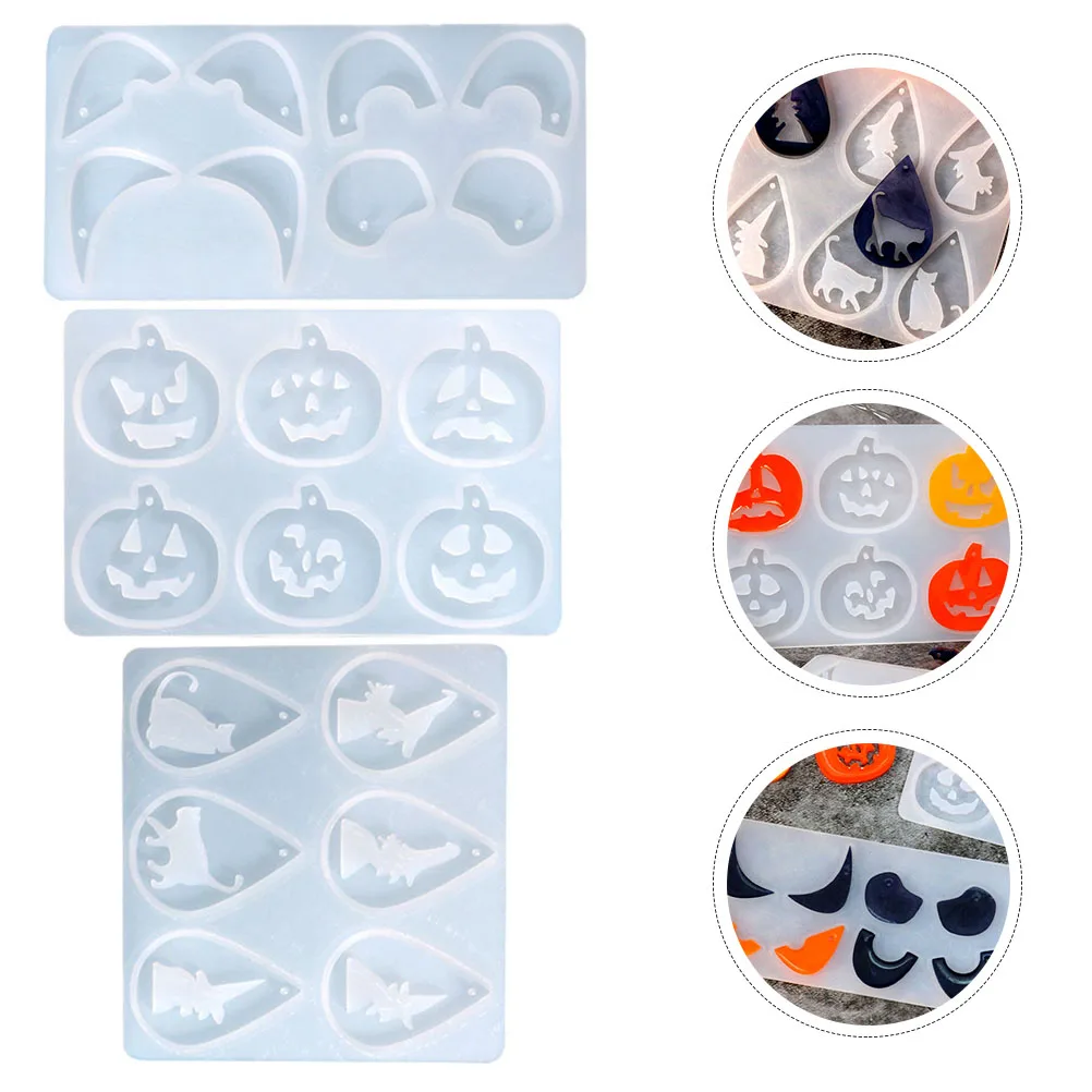 

Halloween Accessories Molds Pendant Making Jewelry Earring Casting Silicone Embellishment Earrings For