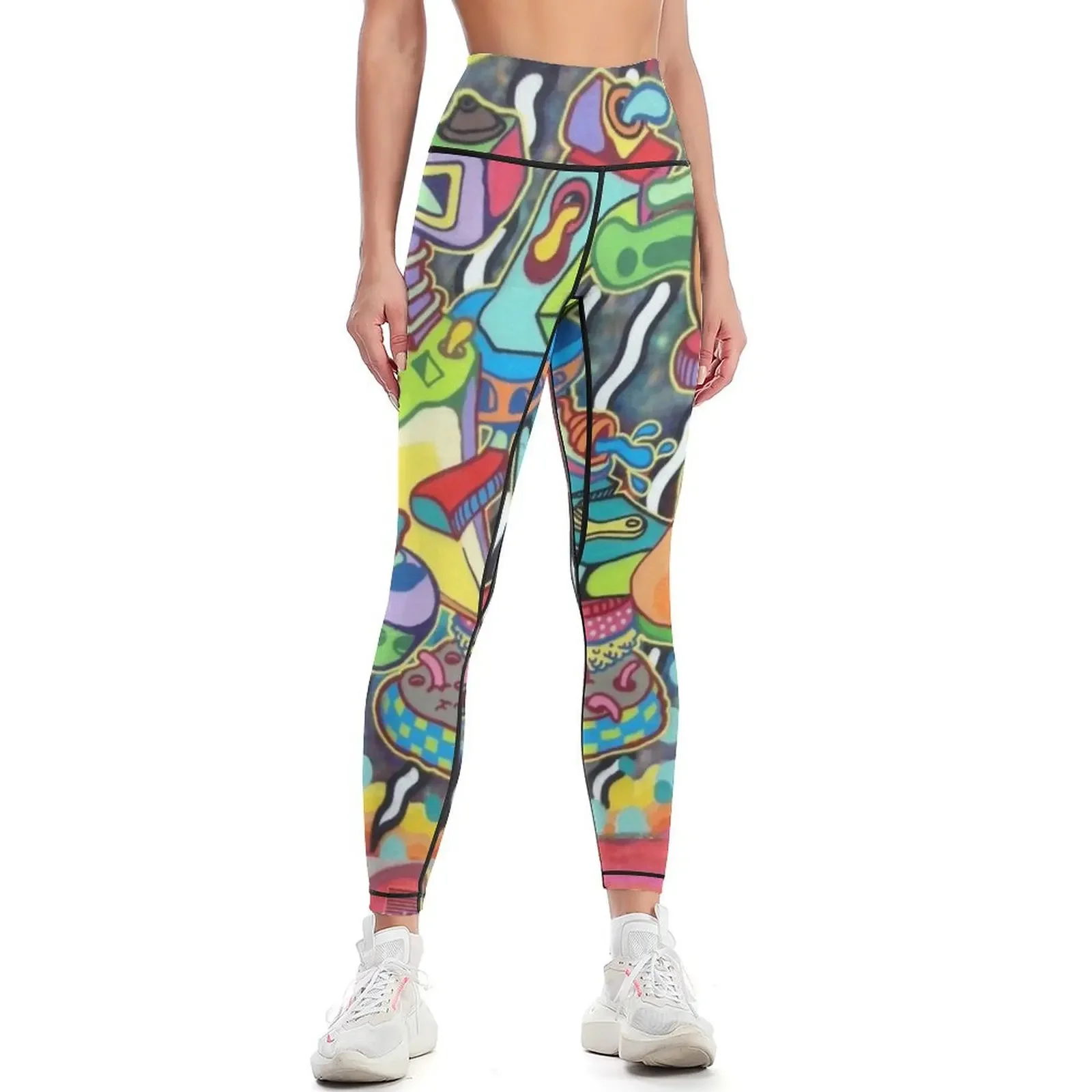 

Modern Art, Graffiti, Design Leggings gym clothing trousers Women's fitness Women's gym Womens Leggings