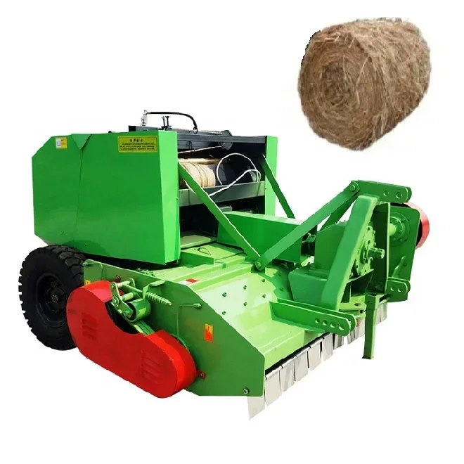 Mini Round Square Baler Small Silage Hay Rice Straw Grass Hay Baler Compress Wrapper Bundle Machine for Tractor