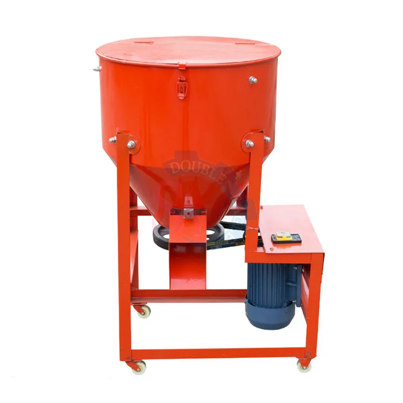스테인레스 스틸 컬러 전기 수직 믹서 피드, 곡물 씨앗 분말 입자 혼합 기계, kW 100KG