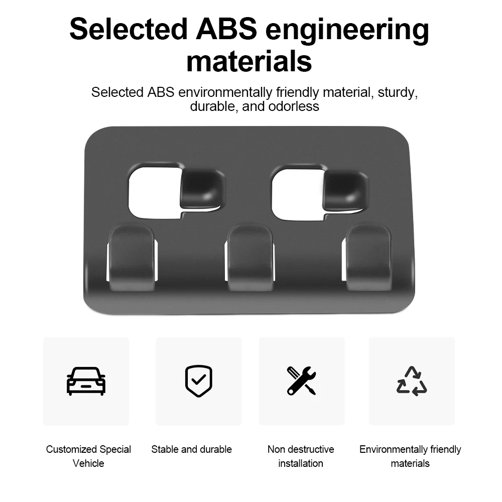 Rear Headrest Hook for Tesla Model Y Organizer Center Console Head Rest Storage Accessories Bag Umbrella Trunk Hanger