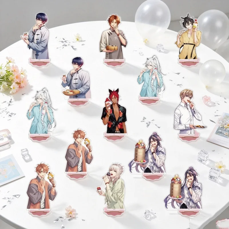 Desk Decor Acrylic Stand Figure Keychain Anime Game Otome Daoshi -Fighting for Love- Anime 15CM  XIAOLING/HAORAN/YUHAN Gifts