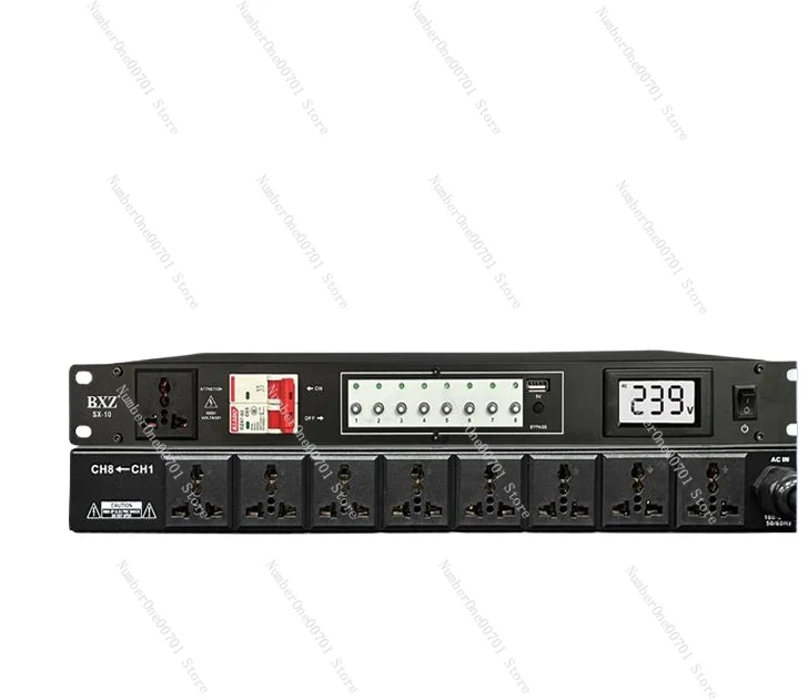 

Power Sequencer with Filter Socket Management Household KTV Bar Performance Stage Switch Protection Sequence Switch