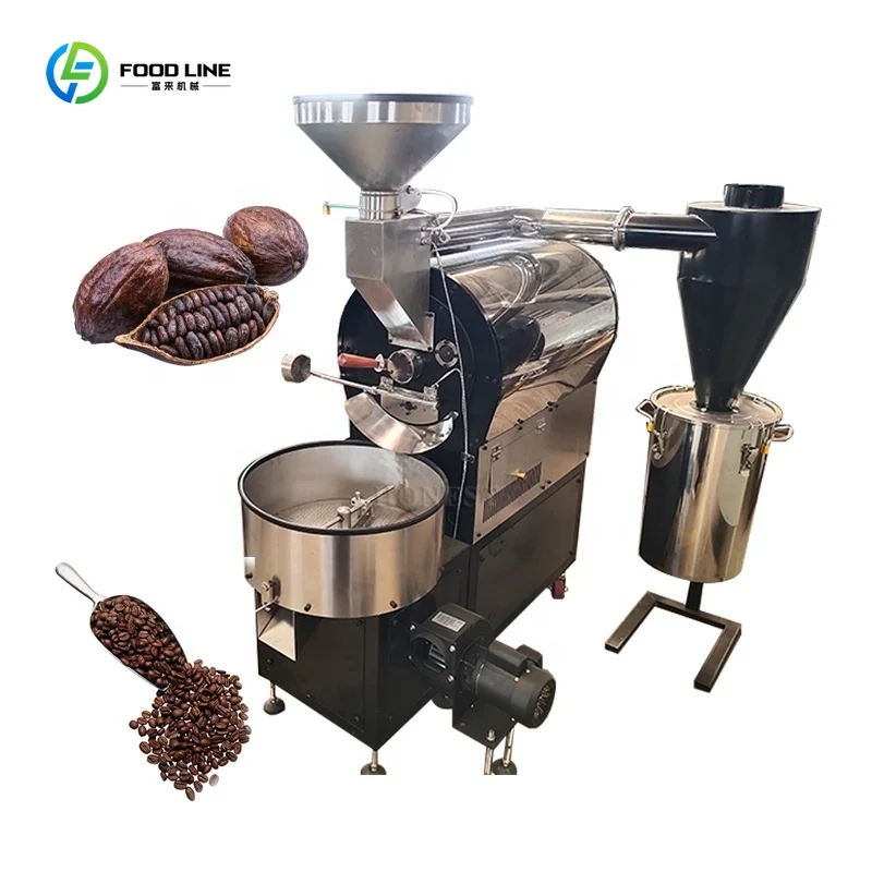 Multi Origin Green Coffee Roaster for Robusta Ethiopia Jamaican Bean Commercial Use Custom