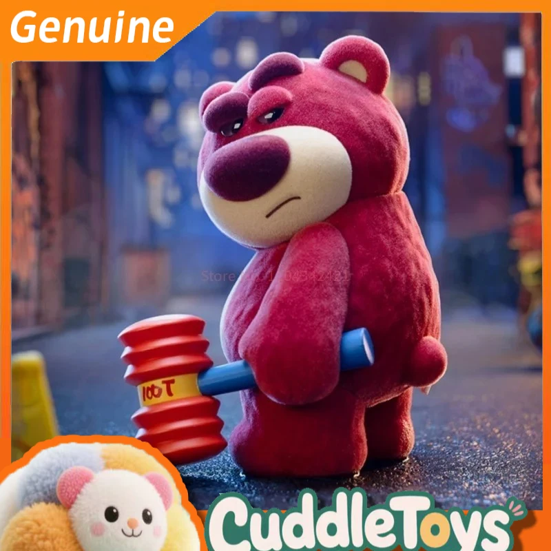 

Подлинная 52 игрушки Disney Lotso Bear Mystery Box Gen3 Charming Boss Series флокированная плюшевая коллекционная фигурка со скрытыми подарками