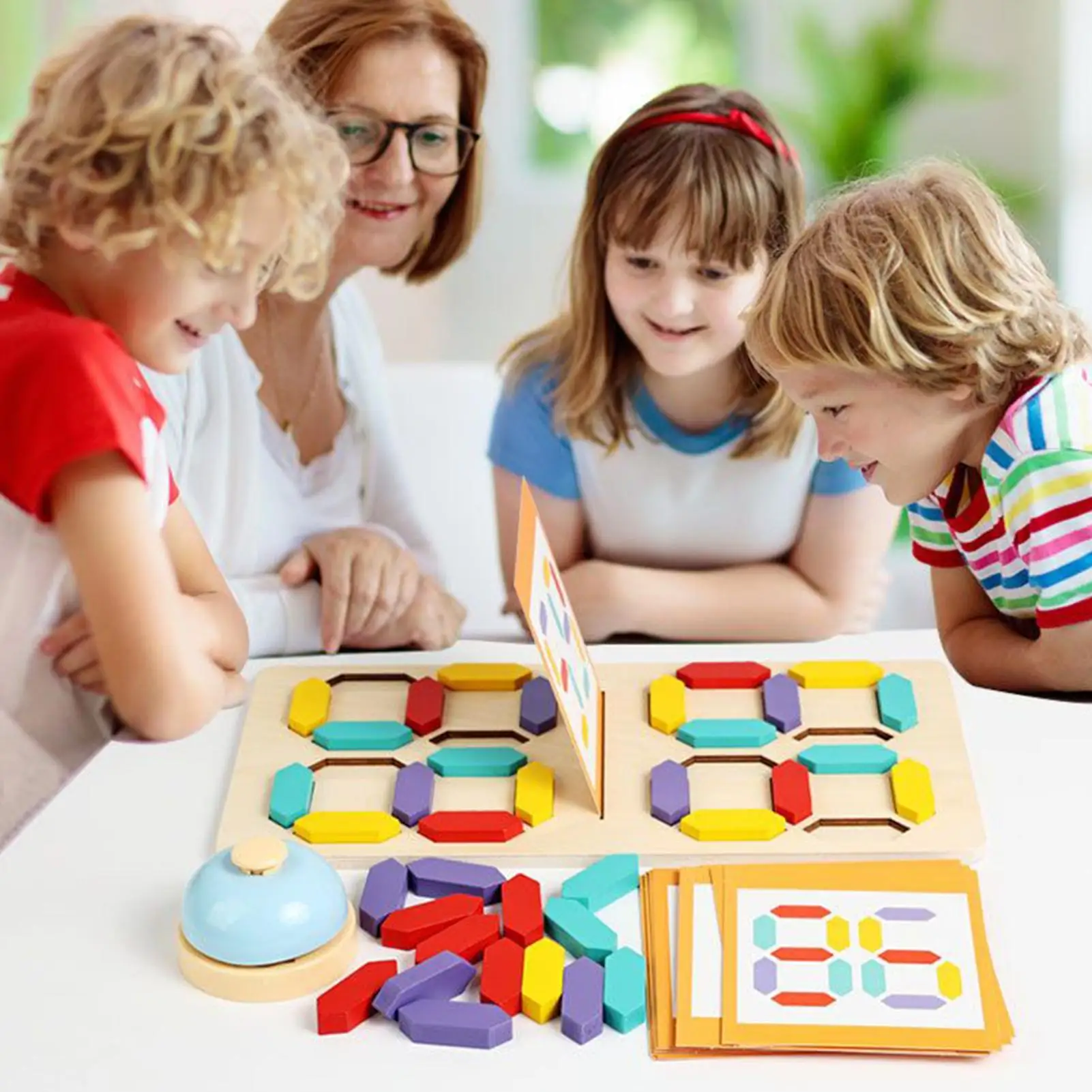 

Number Puzzle Number Challenge Block Boad Game Wood Puzzle For Classroom Desk Kindergarten Activity Stocking Stuffer Christmas