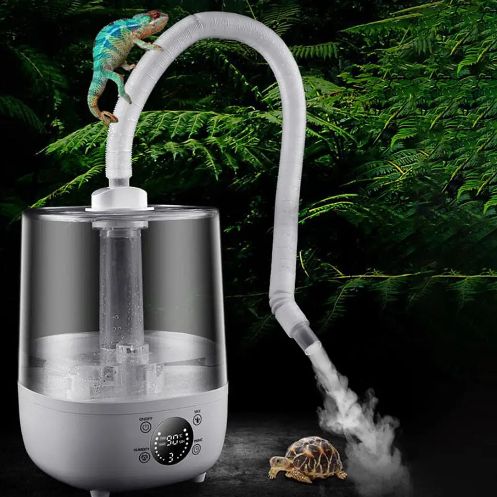 4L Reptile Fog Machine For Amphibians Tortoise Terrarium Large Capacity Smart Touch Screen Humidifier Fogger Pet Supplies 220V