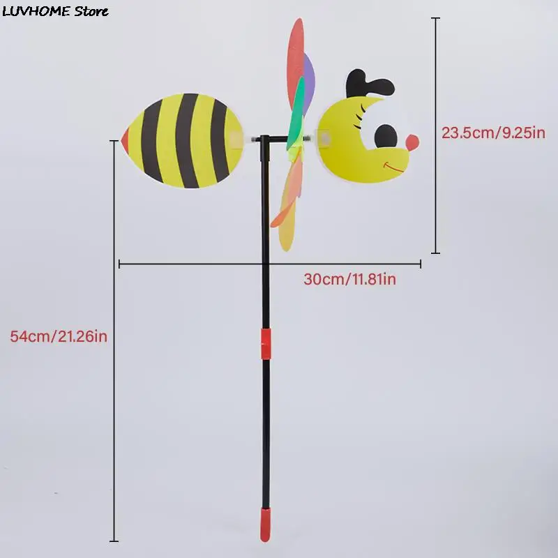 1 szt. Nowa sprzedaż 3D duże zwierzę pszczoła wiatraczek wiatraczek wesołe podwórko wystrój ogrodu