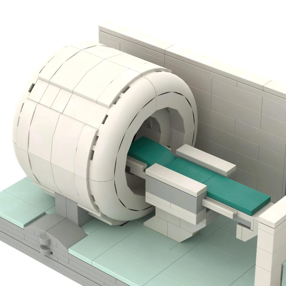 MOC pomysły wykrywacz MRI rezonans magnetyczny urządzenia medyczne zestaw klocków pomysł montaż wyświetlacz zabawki naukowe prezenty urodzinowe