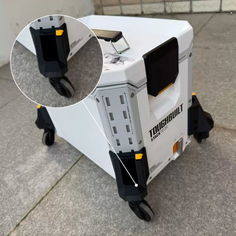 Toolbox Auxiliary Wheel Suitable for TOUGHBUILT 70R Trolley Case Durable Smooth Handcart Wheels Toolbox Replacement Accessories
