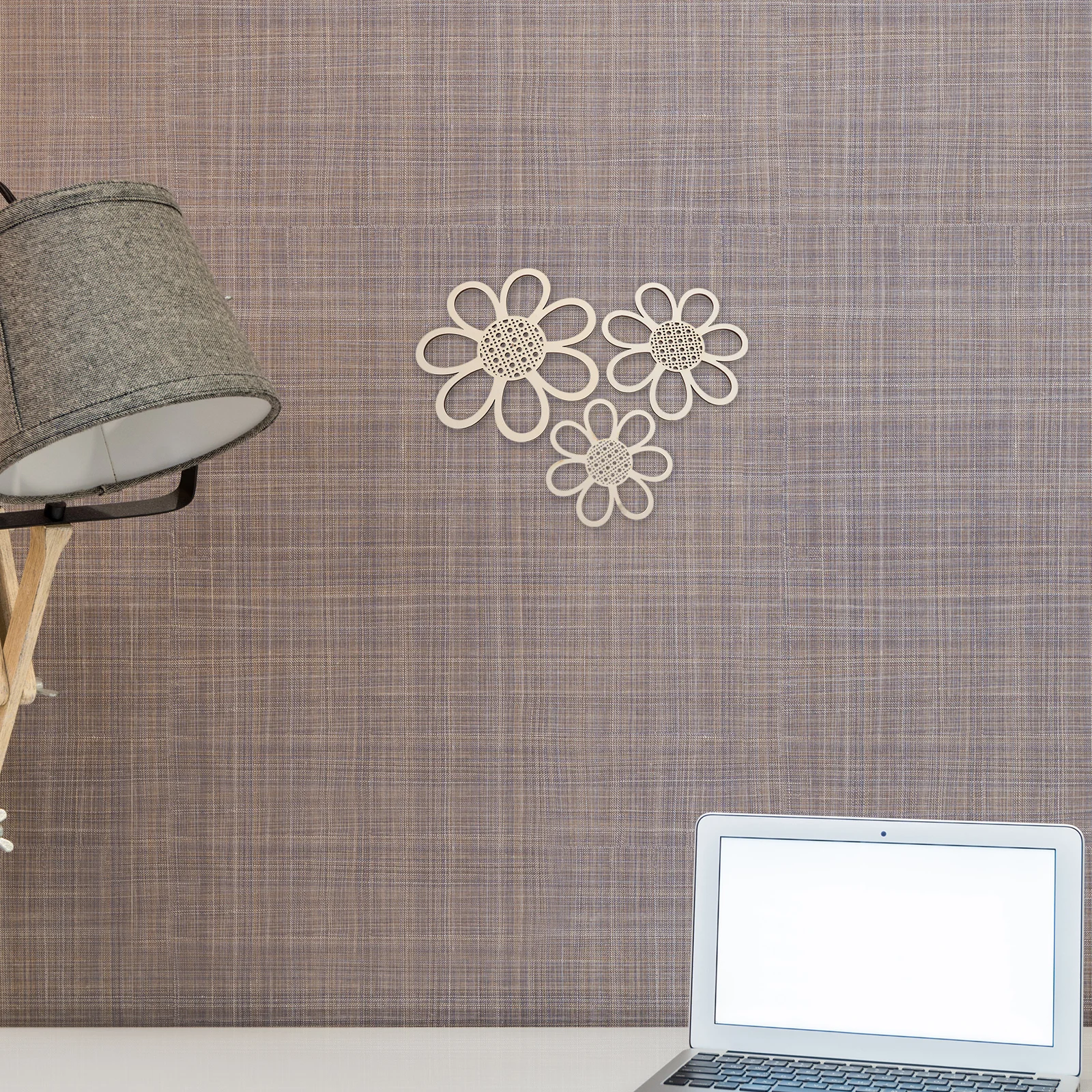 

6Pcs Daisy Flower Wall Decor Wooden Hanging Plaque for Farmhouse Bathroom Nursery Boho Floral Art Wood Wall Sign Home Decor