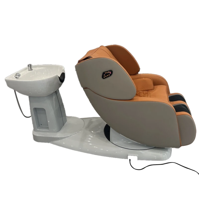 Professional Electric Shampoo Chair Head Spa Hair Washing Chair Cosmetic Shaving Kappers Stoel Barber Shop Furniture CY50XT