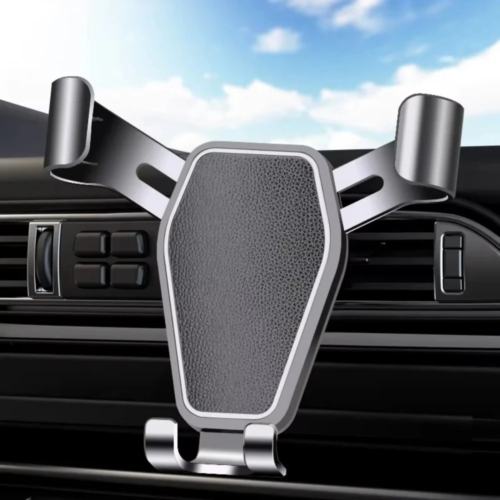 Gravity Car Mobile Phone Holder Car Air Vent Clip Mount Stand Universal GPS Navigation Bracket For iPhone Samsung Xiaomi Huawei