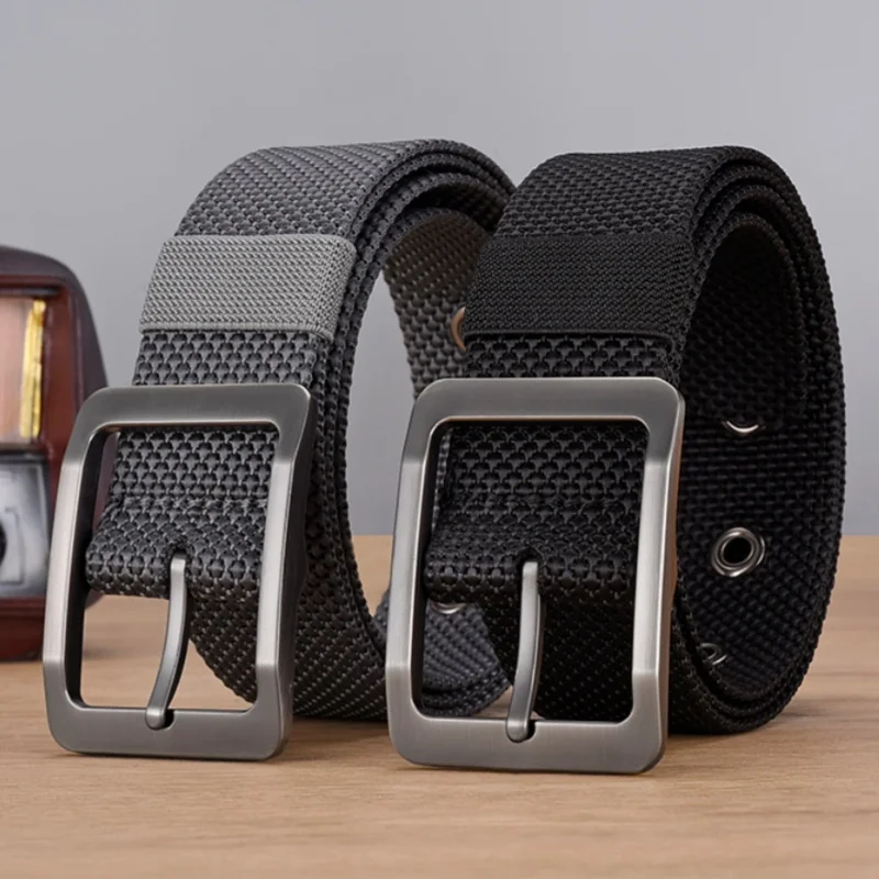 Men Belts Canvas Nylon Webbing Tactical Belt Fashion Casual Designer Unisex Belts High Quality Sports Belt