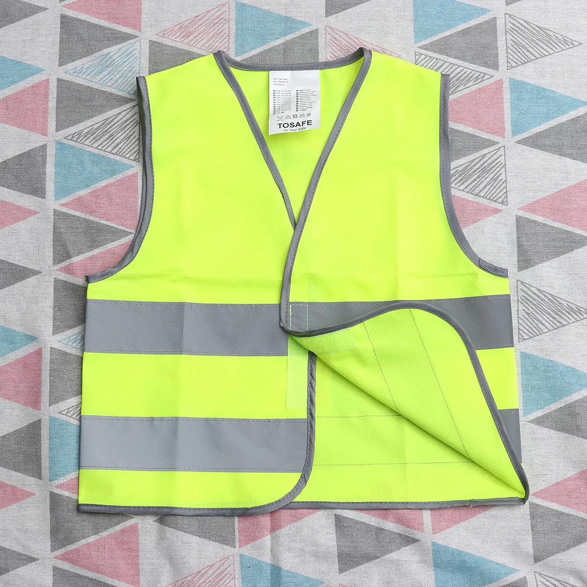 Gilet de sécurité pour enfant, vêtement d'extérieur pour garçon et fille, taille S jaune