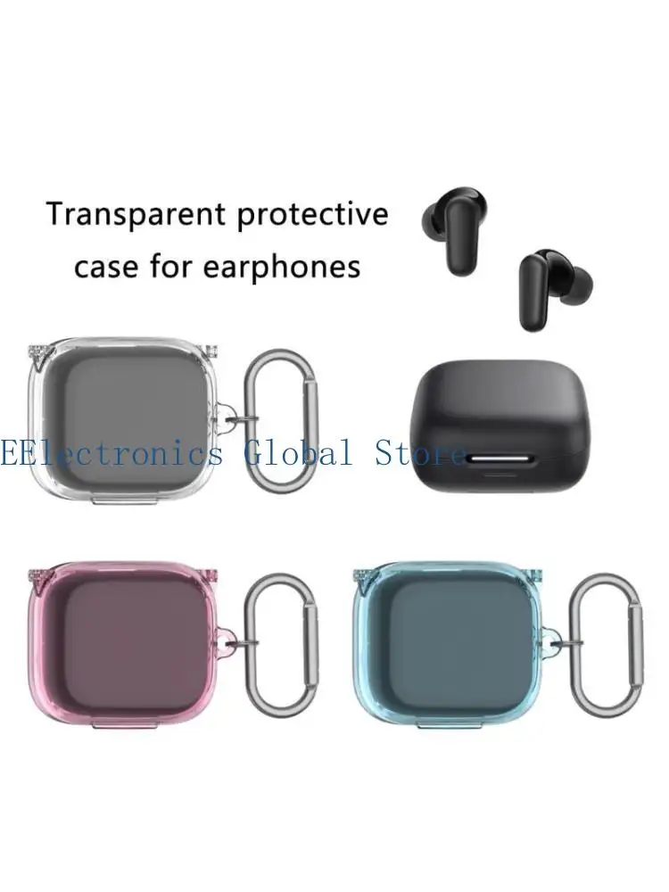 

462B Headphone Clear Shockproof Housing Skin-friendly Cover for P30i Earbud Washable Shell Protector Nonslip Impact Resistant