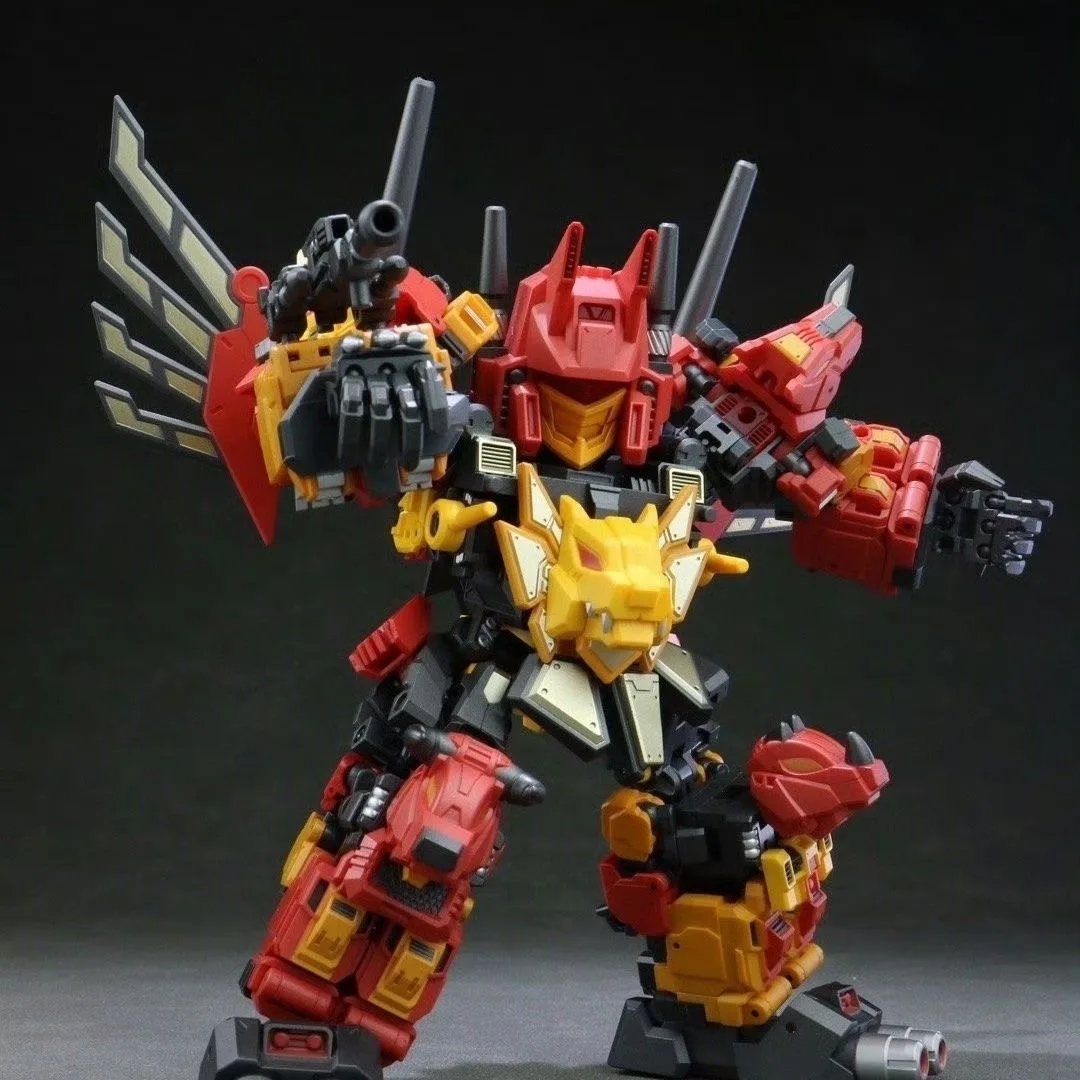 Transformation Toys Steel Head JGM-SKP01 Predaking MINI 5 in 1 Combiner Form 17CM Action Figures Toy Gift Collection