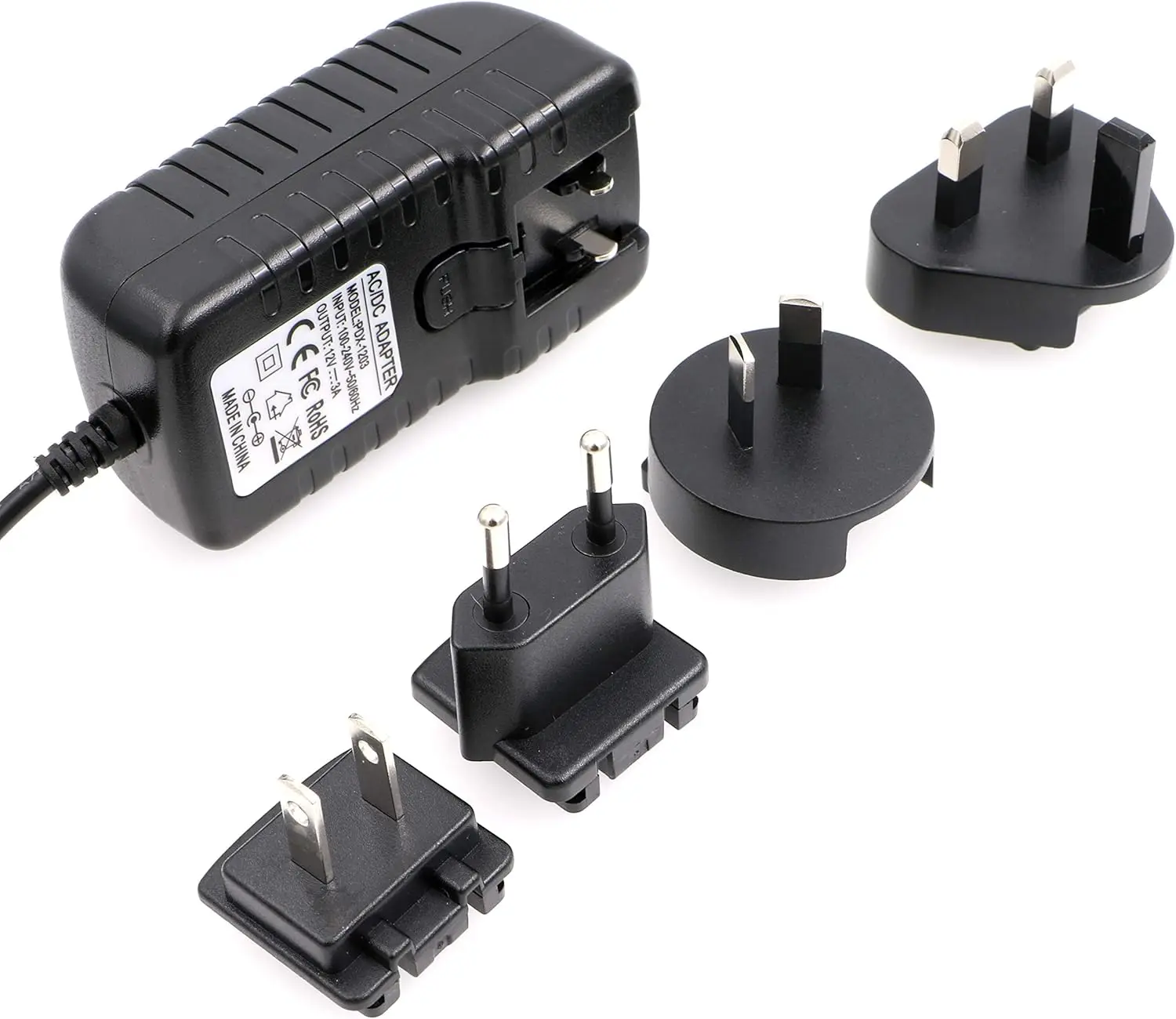 Alvin's Cables Power Adapter Converter Cable D-Tap P-Tap Female to Universal AC with UK EU AU US Plugs for ARRI RED Teradek Cube