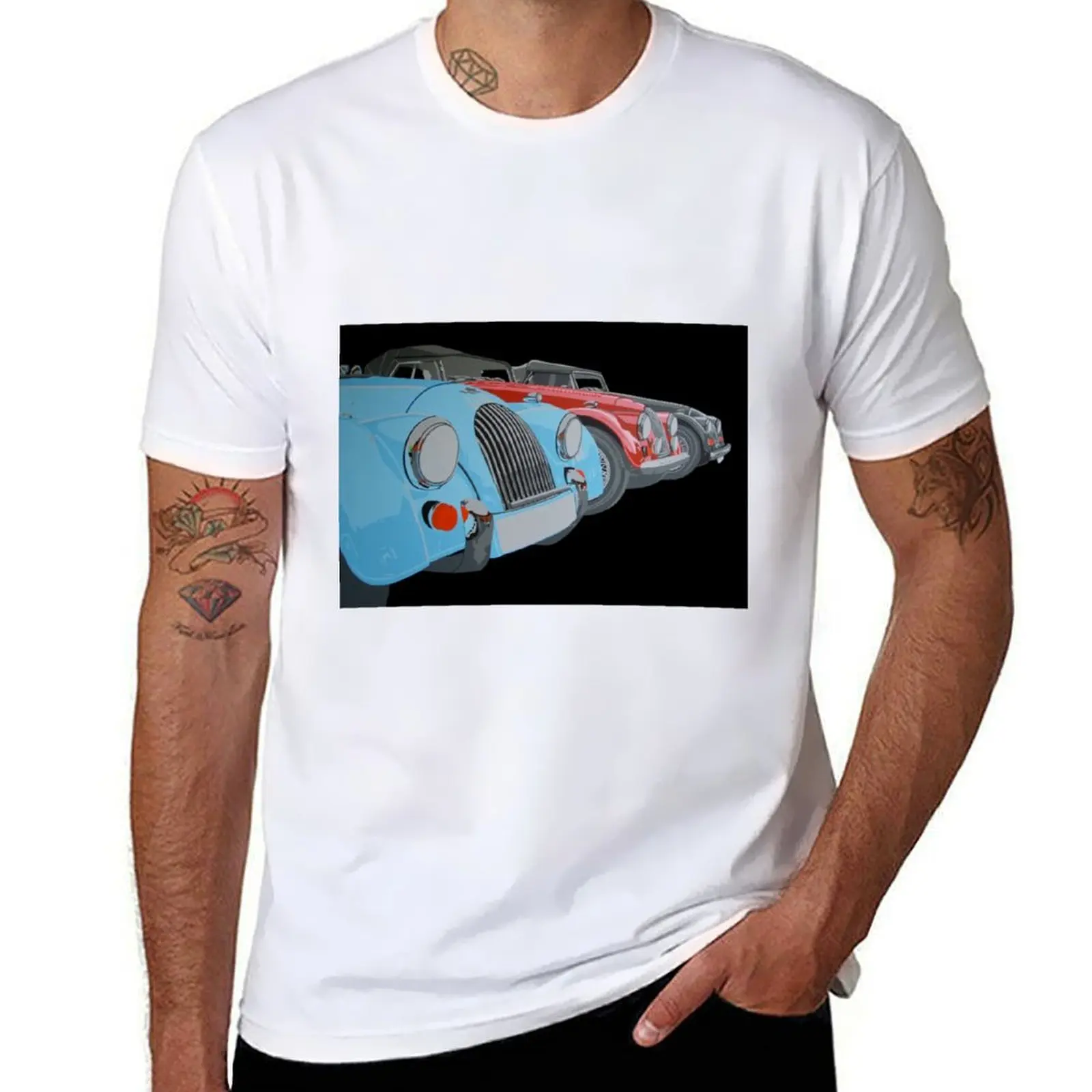 

Morgan Car (4) T-Shirt black cotton t-shirt plain for man package cotton t shirts high quality T-Shirt