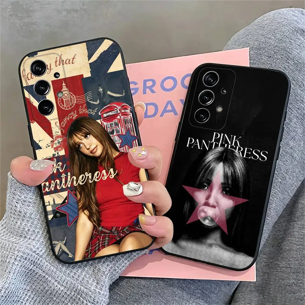 Singer Trendy P-PinkPantheress Phone Case For Samsung S26,S25,S24,S23,S22,S21,S30,Ultra,Plus,Fe,Lite,Note,10,Black Cover