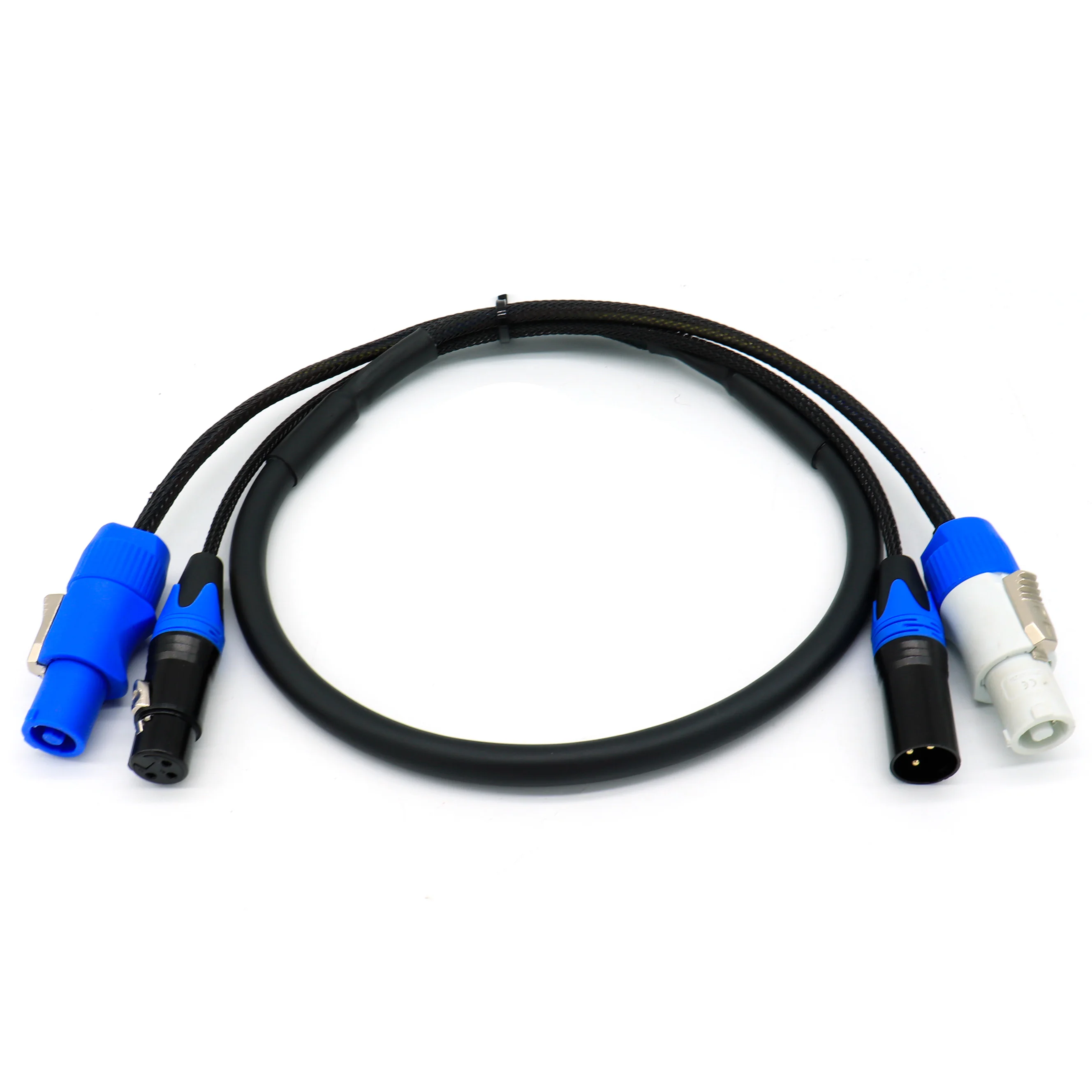 PowerCon Plus 3-pins DMX Combi Combo Hybride Kabel