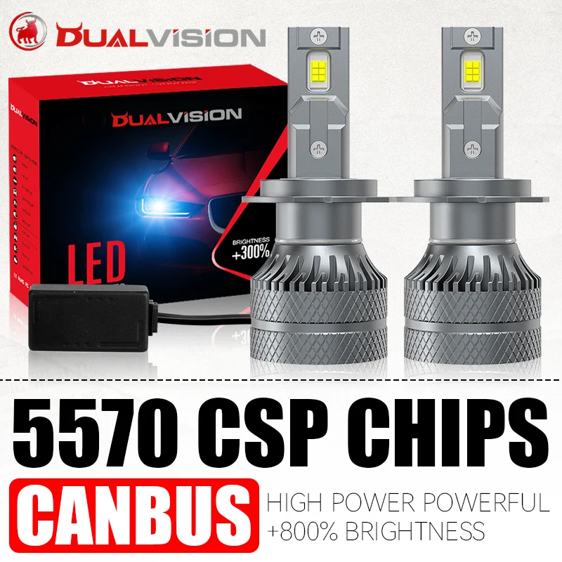 

H4 LED Headlight K5C H7 H1 H11 H8 H9 9005 HB3 9006 HB4 9012 HIR2 5570 CSP Canbus Car Light Auto Fog Lamp 6000K 12V Retrofit Kits