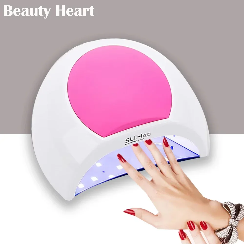 Lâmpada UV para unhas – Secagem rápida, poderosa e eficiente, com sensor automático infravermelho, para ferramentas para unhas de salão doméstico.