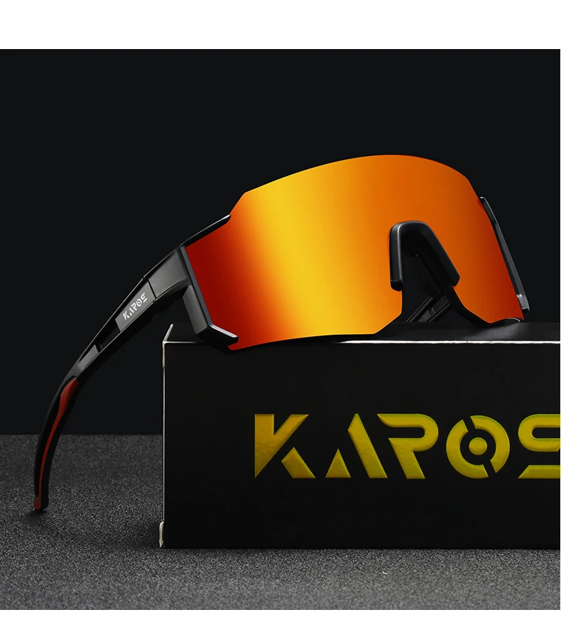 KAROS Extreme Fashion Sportbrille UV400 MTB Radfahren Fahren stoßfest Unisex mit Box – Detail 11