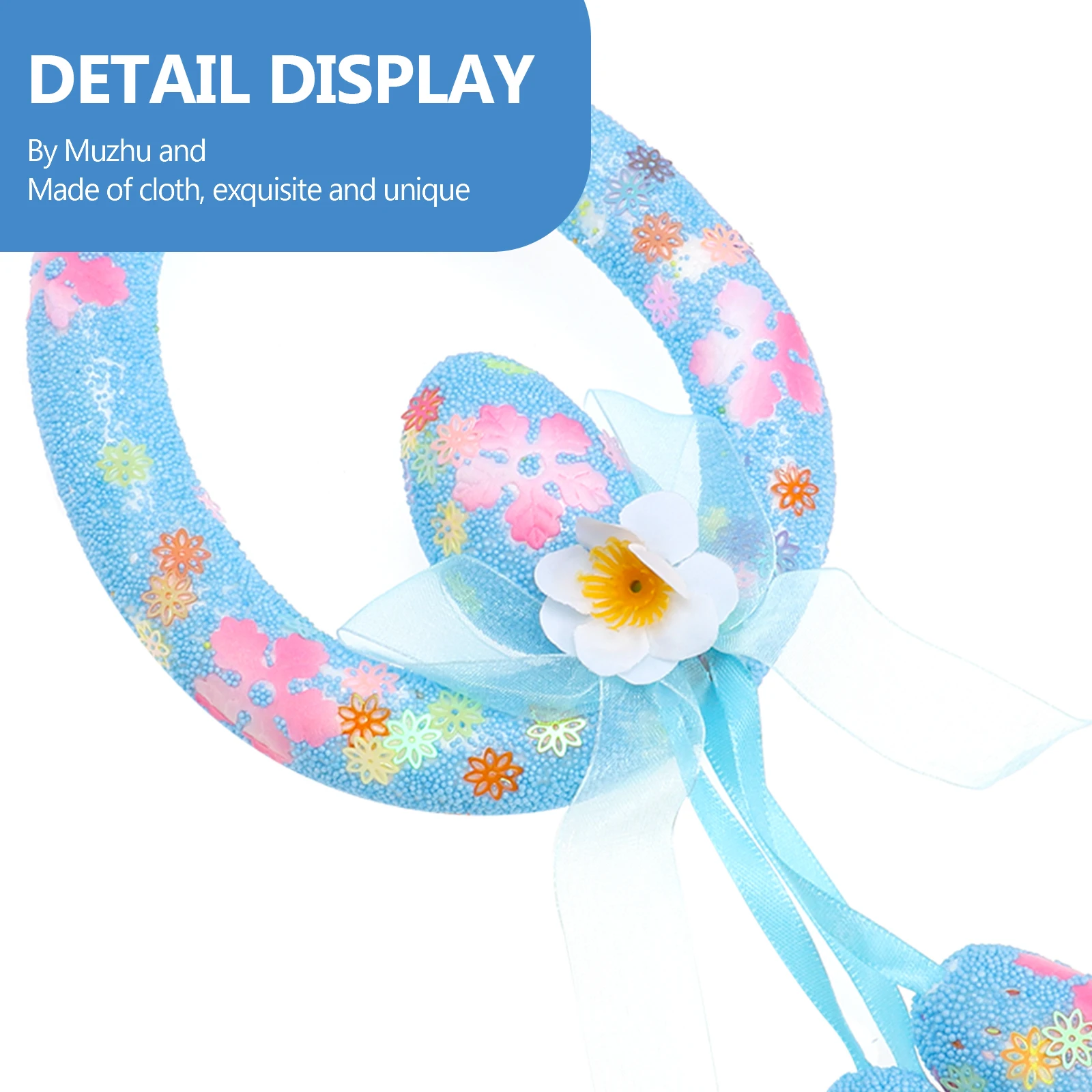 

Creative Easter Egg Wreath Pendant Garland Decorative Hanging Home Office Lobby Wall Decoration Layout Props Diy Handmade
