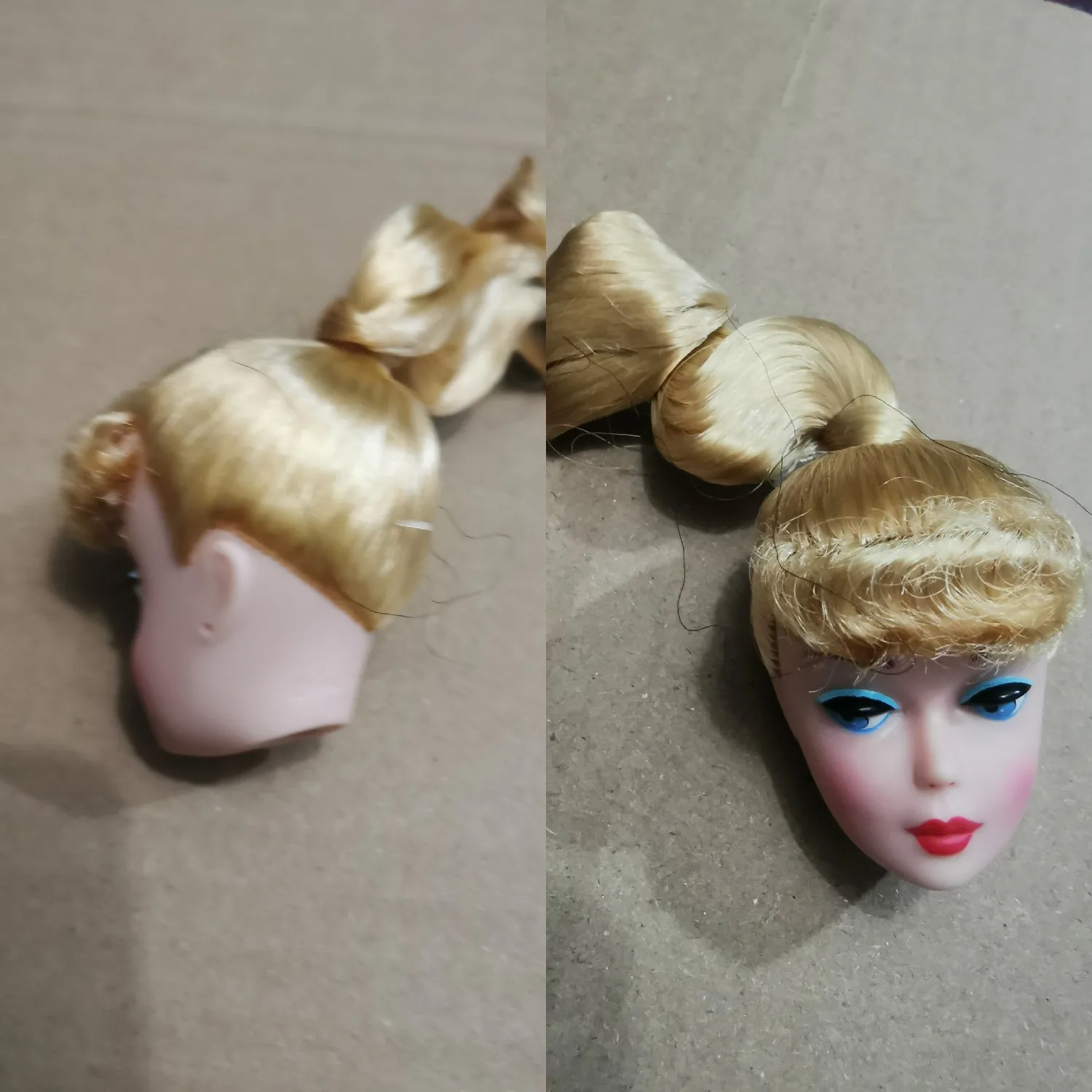 1/6 27cm doll barsbi head gift for girl collection toy with hair baby head make-up many choices are constantly update qian