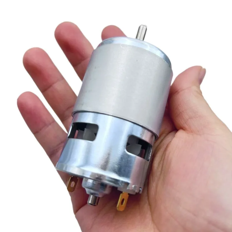 RS-775 DC Motor 12V-36V High Speed 3000-12000 RPM Low Noise Copper Core for Industrial Tools, Pumps, Fans, Robotics