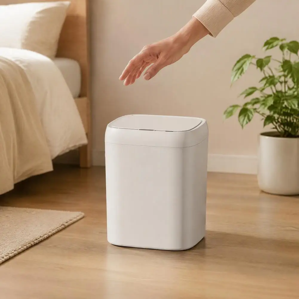 Automatic Trash with Motion Sensor Capacity Kitchen Garbage Motion Sensor Trash with Rechargeable Battery 4-mode for Kitchen
