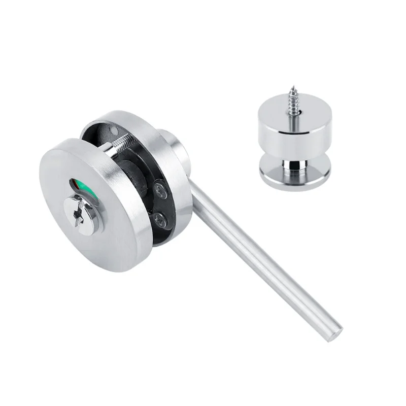 

Zinc Alloy Door Lock Bolt Vacant Engaged Privacy Indicator Lock For Public Toilet Restroom