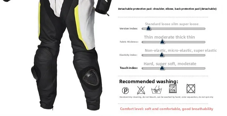 Motorcycle riding suit Cowhide racing suit