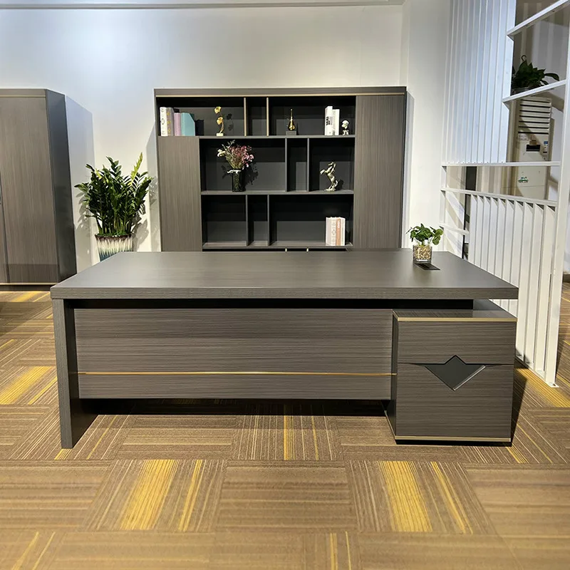 Stylish New Boss Table President Big Class Table Modern Simple Manager Table Supervisor Desk Guangdong Office Furniture