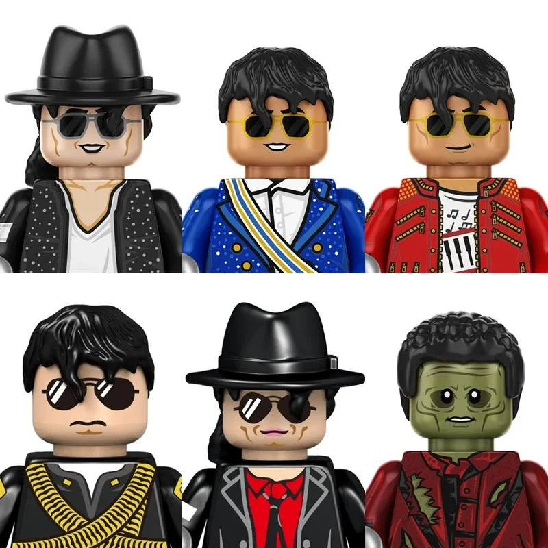 Bloques de Construcción King Or Pop MJ, Mini Figuras de Acción de Michael
