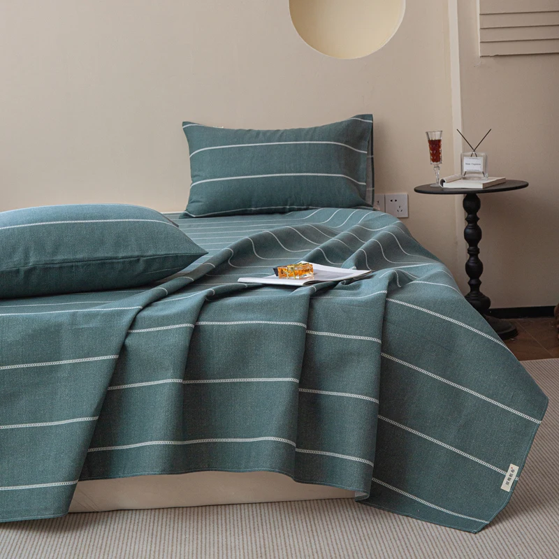 

100% Cotton Thickened Bed Sheet Plant Flowers Printed Single Double Top King Sheets Pure Cotton Single Size Kids Bed Linen "