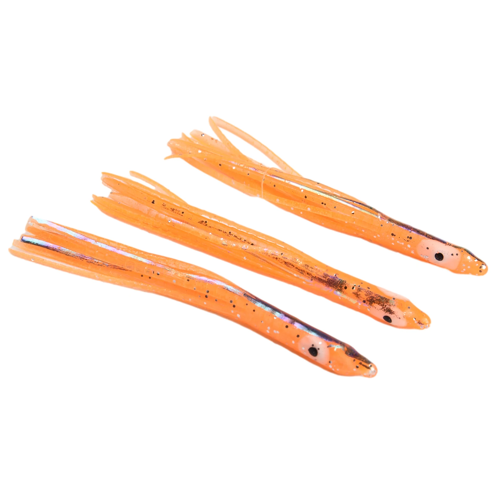 Soft Bait Fishing Lure Noctilucent Orange Outdoor Sport PVC Red Lure White 10PCS 10g/set 8.5*7.5*1cm Brand New Fishing Lure