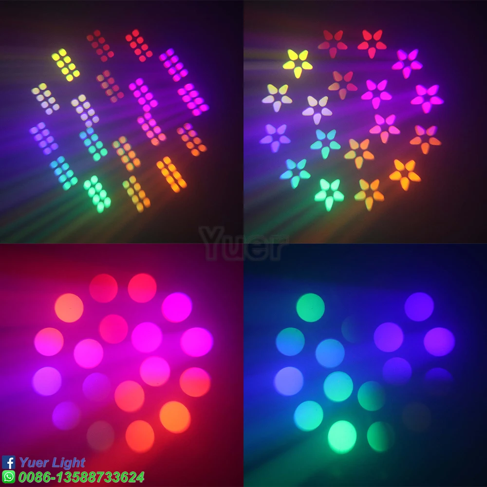 Imagem -06 - Led Beam Spot Moving Head Light Dmx com Rainbow 18 Prism dj Club Disco Party Iluminação de Natal Efeito de Palco Novo Peças por Lote 200w