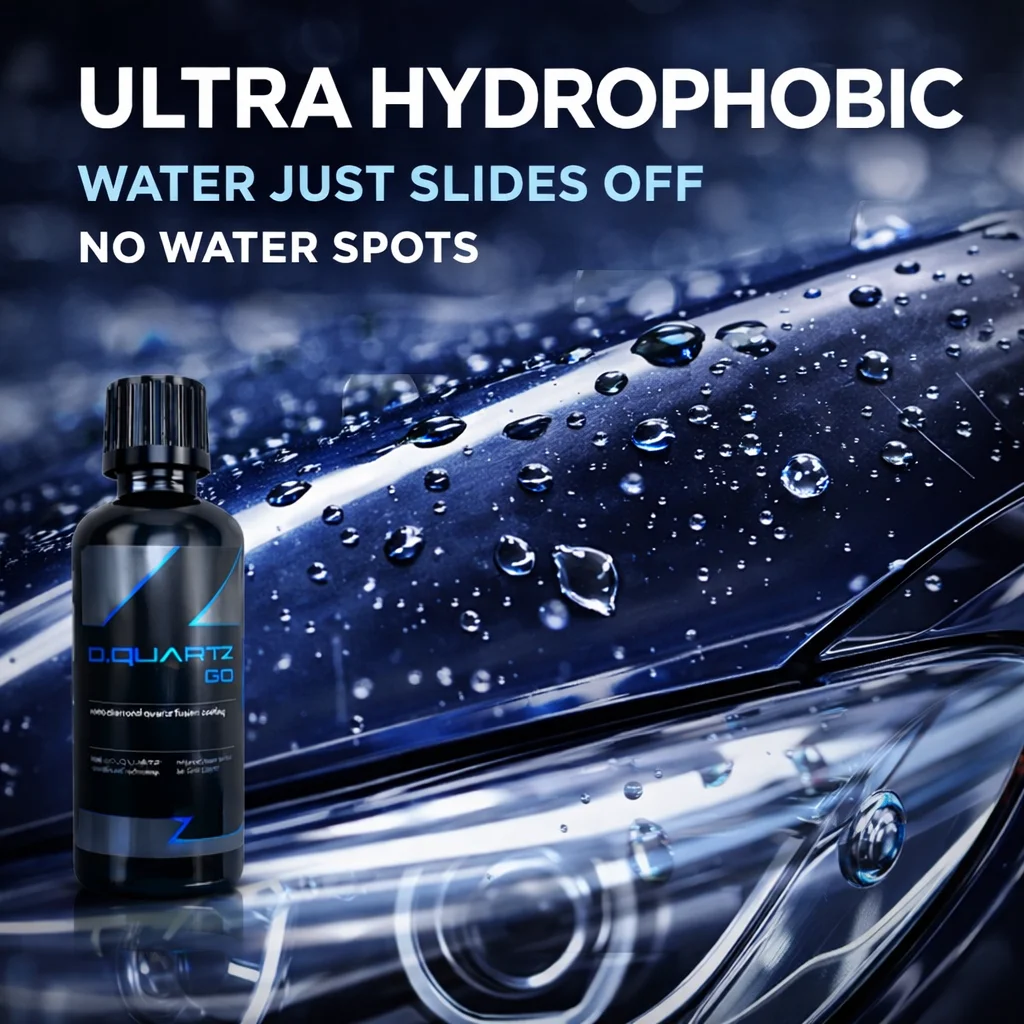 DQUARTZ GO  Kit Nano Diamond Quartz Fusion Ceramic Coating for Car Care Enhanced Protection Gloss Increase Surface Hardness