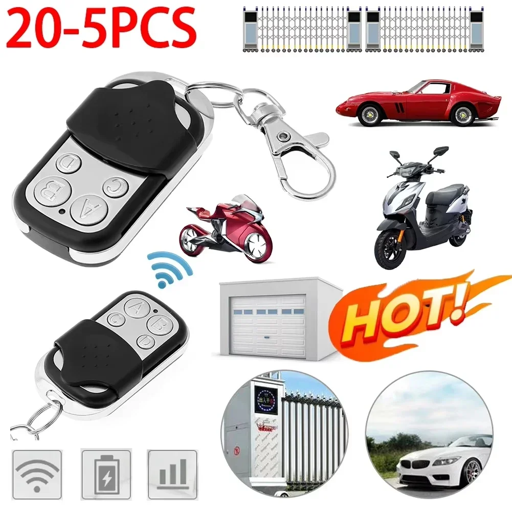 10PCS/50PCS Copy Remote Control 4 Buttons 433MHz Smart Copy Duplicator Remote Control Electric Garage Door Gate Remote Cloning