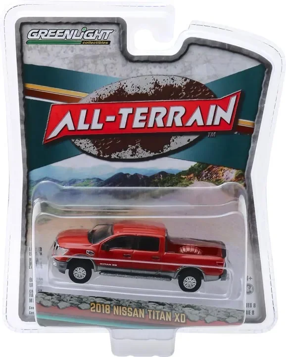 

1:64 All-Terrain 8 - 2018 Nissan Titan Pickup truck Diecast Metal Alloy Model Car Toys For Gift Collection ornament