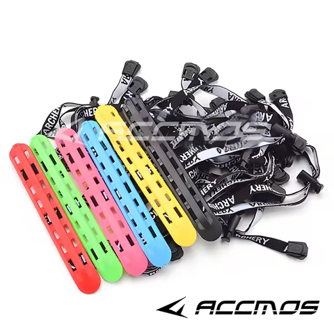 Guarda de braço para tiro com arco, alça longa, plástico rígido, proteção universal ajustável, equipamento de proteção para caça ao ar livre, tiro