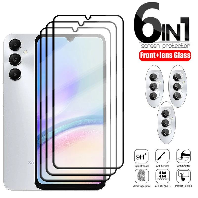 

Стекло 6 в 1 для Samsung Galaxy A05S стекло для Samsung A05S A34 A14 A04 A04S A24 A25 A05 Стекло 9H защита для экрана Samsung A05S стекло для объектива